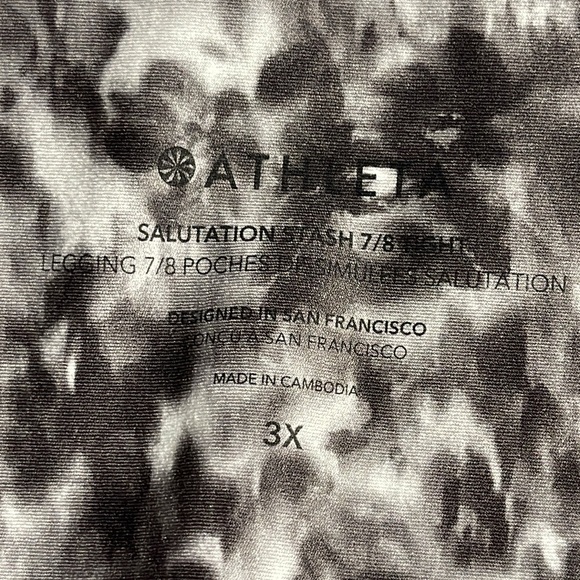 NWT Athleta Salutation stash 7/8 tight leggings 3x - Picture 6 of 7